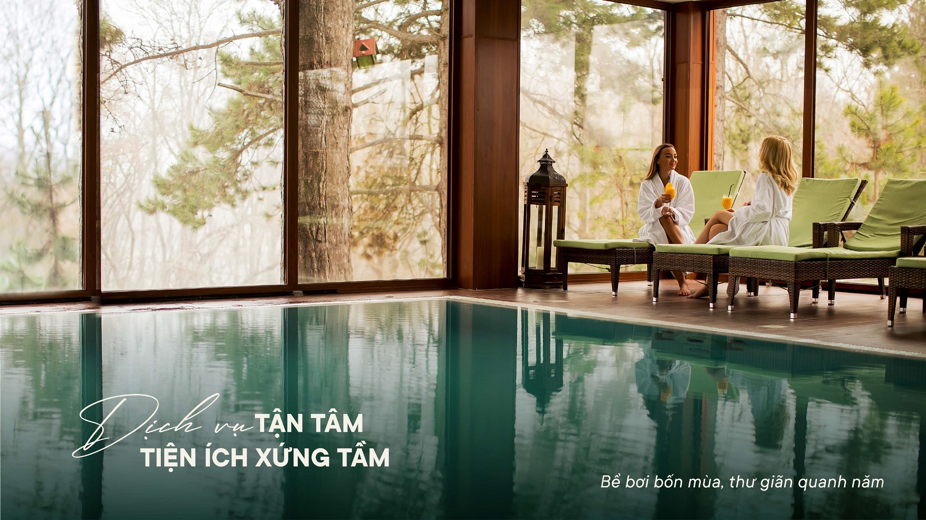 Bể bơi bốn mùa dự án Mường Hoa Sapa