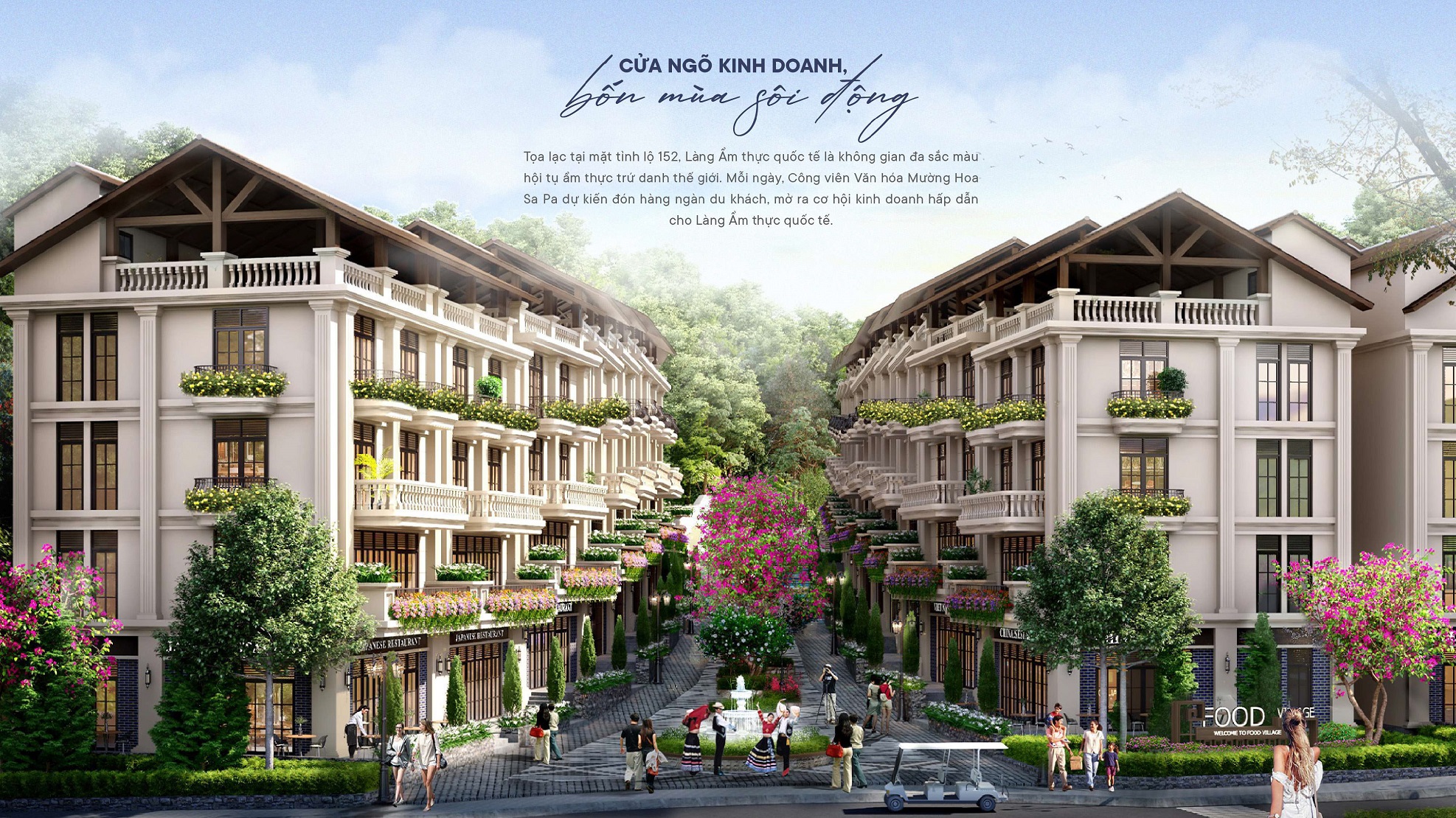 Phối cảnh khu shophouse